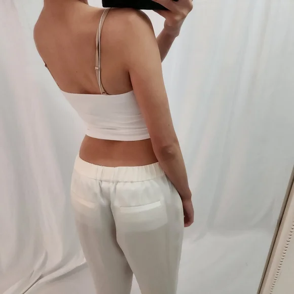 Free People White Crop Top - Picture 3 of 7